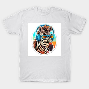Zebra sticker for Smartphones phone case Hoodies Tshirts Wallart T-Shirt